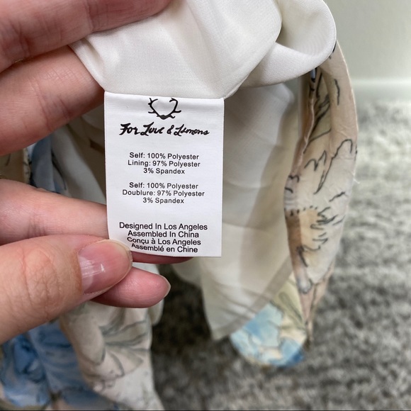 For Love & Lemons Cadence Maxi Dress Ruffle Floral - Picture 12 of 16